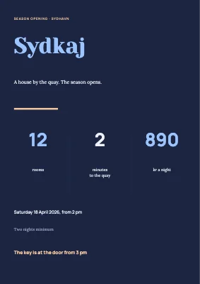 Season opening — bed and breakfast in Sydhavn