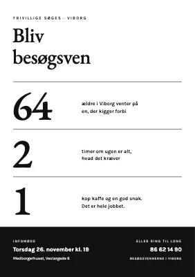 Frivillige søges — besøgsven i tal