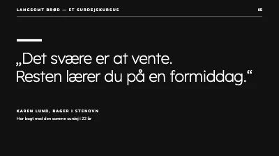 Side 5 af Surdejskursus — langsomt brød