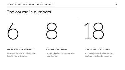 Page 4 of Sourdough course — slow bread