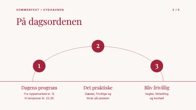 Side 2 af Sommerfest — program og plan