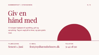 Side 5 af Sommerfest — program og plan
