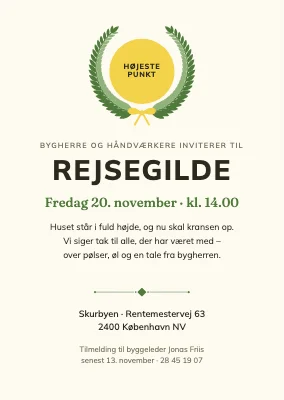 Rejsegilde i Nordvest — invitation