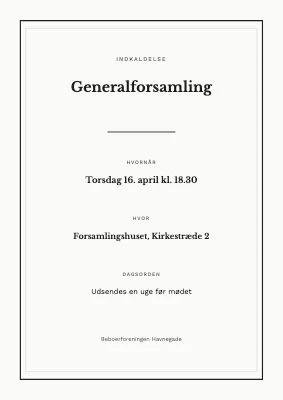 Generalforsamling