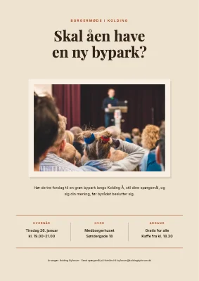 Borgermøde — ny bypark ved åen