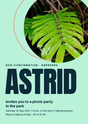 Non-confirmation — fern in a circle