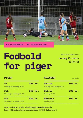 Fodboldklub — ny pigeafdeling