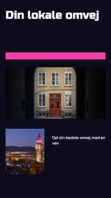 Din lokale omvej · Neondiptykon