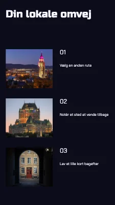 Side 2 af Din lokale omvej · Neondiptykon