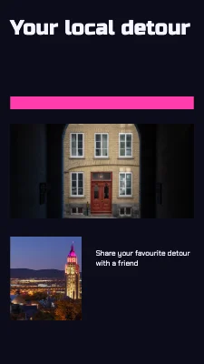 Your local detour · neon diptych