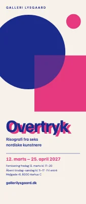 Roll-up til galleri — risografi-udstilling