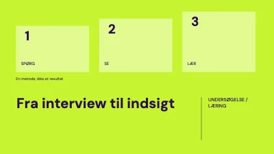 Fra interview til indsigt