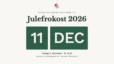 Julefrokost — program