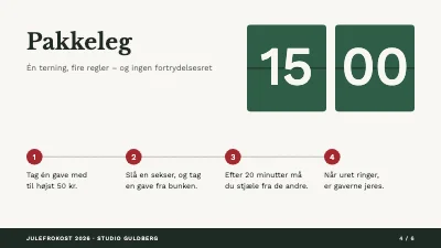 Side 4 af Julefrokost — program