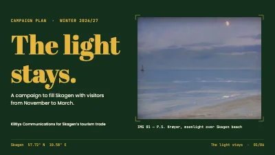 Tourism campaign — Skagen in winter