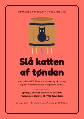 Fastelavnsfest — tønden i rammen