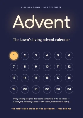 Living advent calendar — neon sign