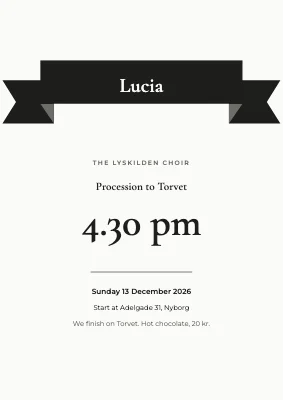 Lucia procession — light in Nyborg