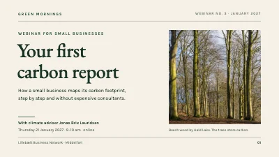 Carbon reporting webinar — editorial