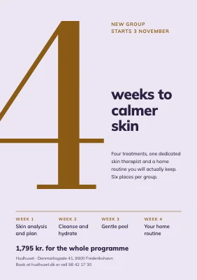 Skin clinic — new skin programme