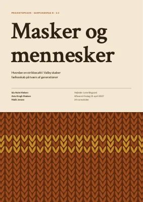 Skoleopgave — strikkecafé