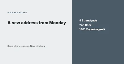 New address