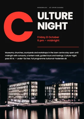 Culture night in Haderslev — red drop cap