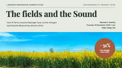 Sustainable farming — the fields and the Sound