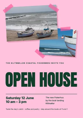 Open house on the coast — taped photos