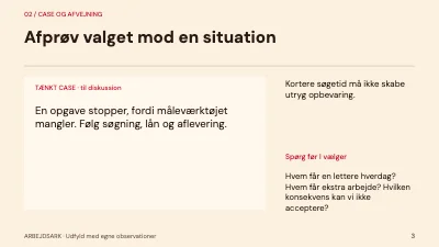 Side 3 af Værkstedets arbejdsflow