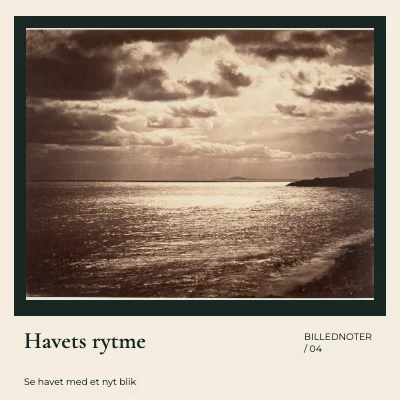 Havets rytme · Indrammet print