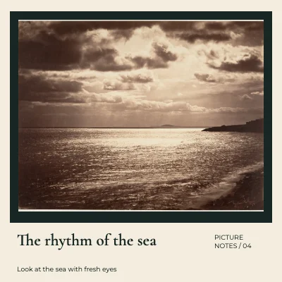The rhythm of the sea · Mounted print