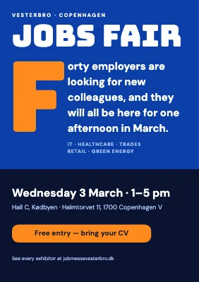 Jobs fair — 40 employers