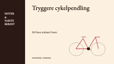 Tryggere cykelpendling