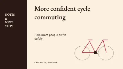 More confident cycle commuting