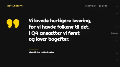 Side 6 af OKR-gennemgang — kvartalets mål og resultater