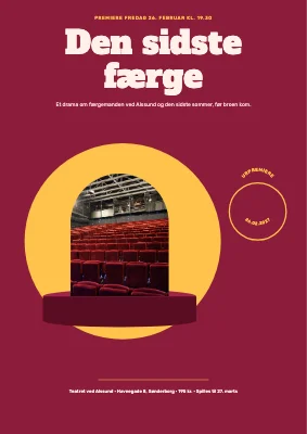 Teaterpremiere — salen på en sokkel