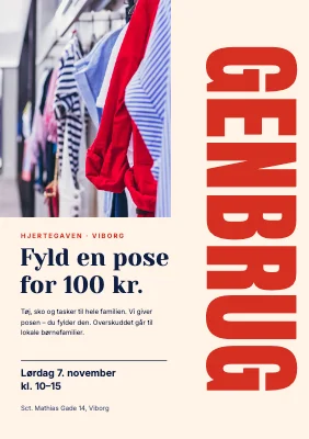 Genbrugsbutik — fyld en pose