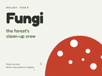 Biology lesson — fungi