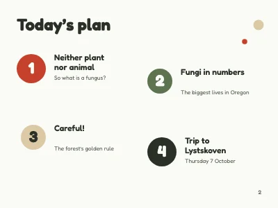 Page 2 of Biology lesson — fungi