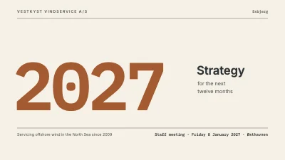 Strategy 2027 — wind service
