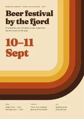 Beer festival — 70s stripes