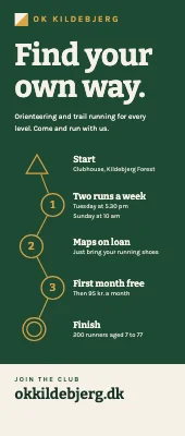 Orienteering club roll-up — join the club