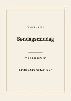 Søndagsmiddag