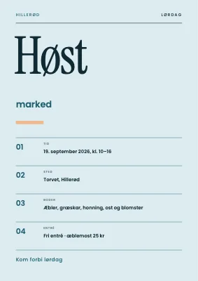 Høstmarked i Hillerød