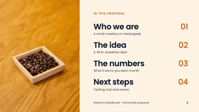 Page 2 of Partnership proposal — coffee and bakery