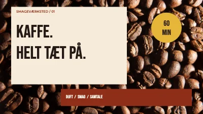 Kaffe med alle sanser
