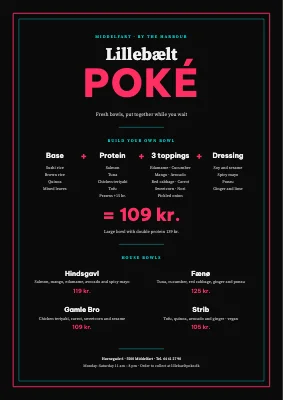 Poké bar — build your bowl