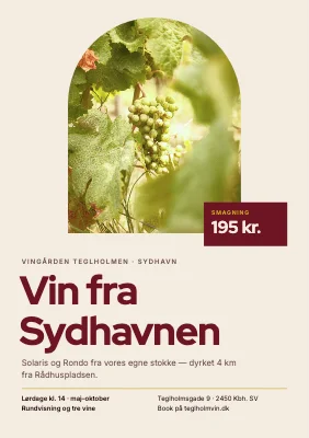 Dansk vingård — smagning og rundvisning