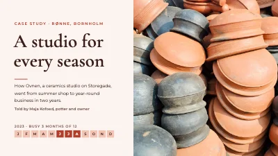 Case study — ceramics studio on Bornholm
